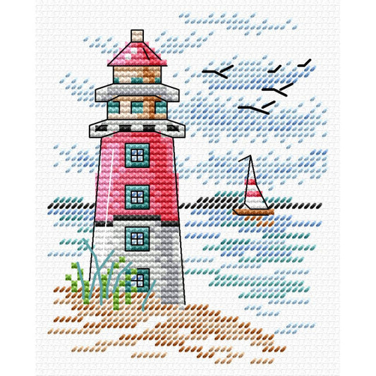 "Lighthouse" - embroidery kit /MP Studia/ 9x11 cm