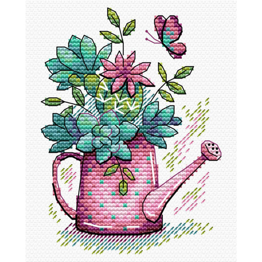 "Beautiful Flowers" - embroidery kit /MP Studia/ 10x12 cm
