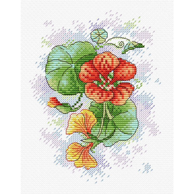 "Maiguma ziedlapiņas" - izšūšanas komplekts /MP Studia/ 16x12 cm