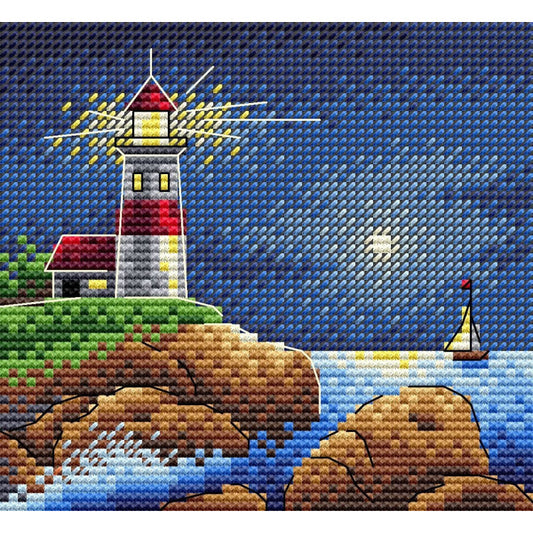 "Moonlight Night" - embroidery kit /MP Studia/ 10x11 cm