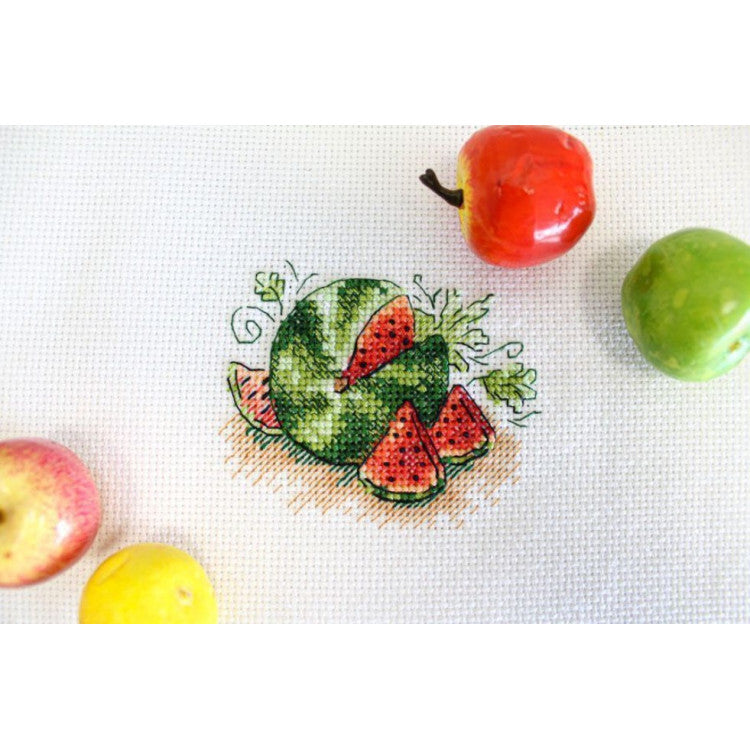 "Cukura arbūzs" - izšūšanas komplekts /MP Studia/ 7x8 cm