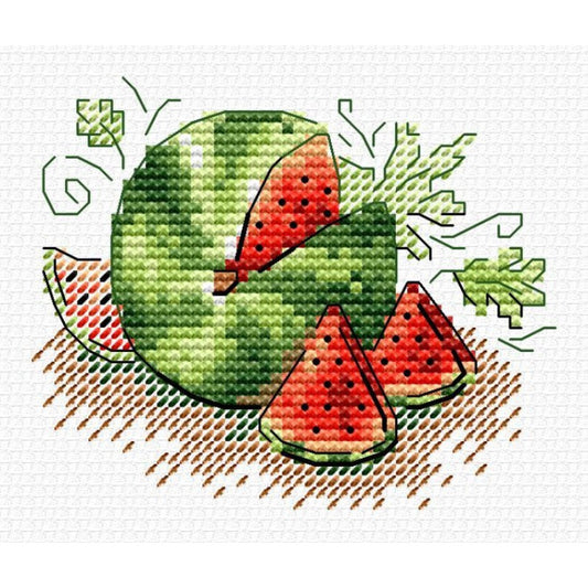 "Sugar Watermelon" - embroidery kit /MP Studia/ 7x8 cm