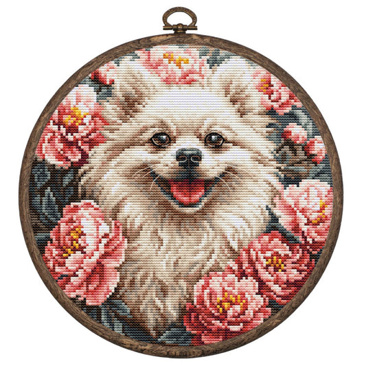 Spitz - embroidery kit + embroidery hoop /Luca-S/ 19x19cm