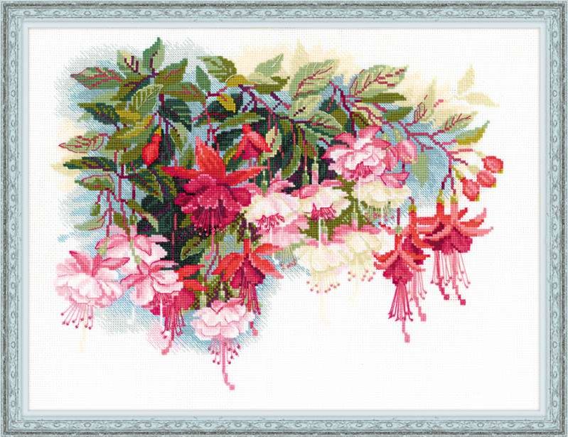 Fuksia - tikkimiskomplekt /RIOLIS/ 40 x 30 cm