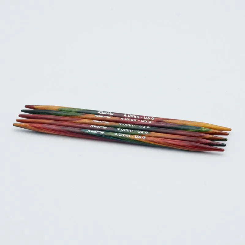 Symfonie 2 Wooden Double Pointed Knitting Needles 10cm /KnitPro