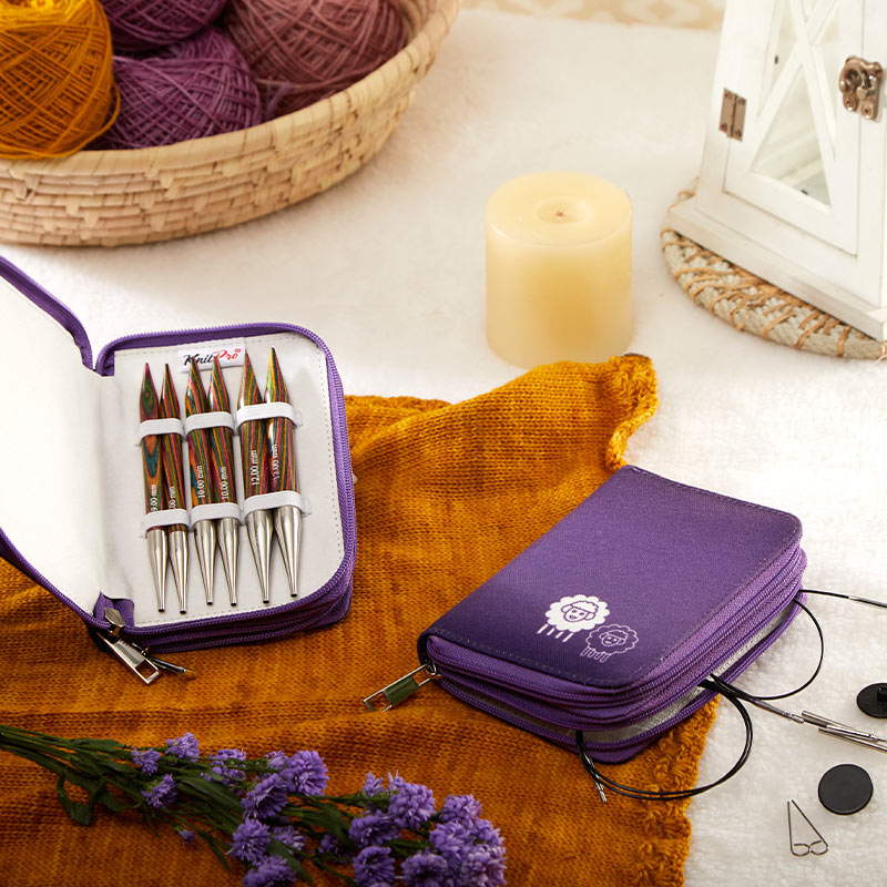 Symfonie CHUNKY /13cm standard length interchangeable circular knitting needles set with cables /Knit Pro/ 3 sizes