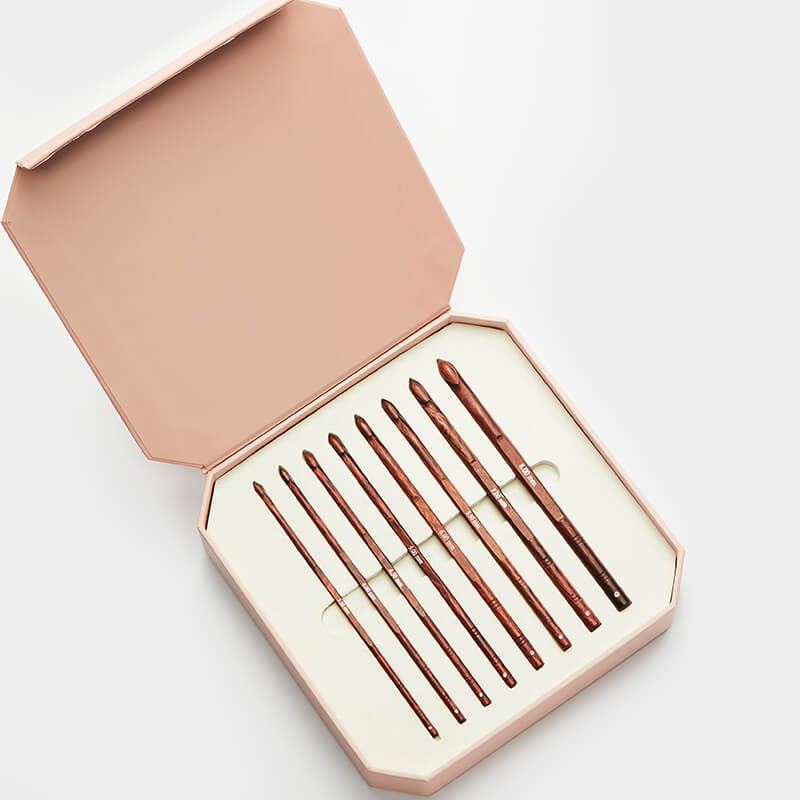 SYMFONIE ROSE /wooden crochet hook set /Knit Pro/ 8 sizes