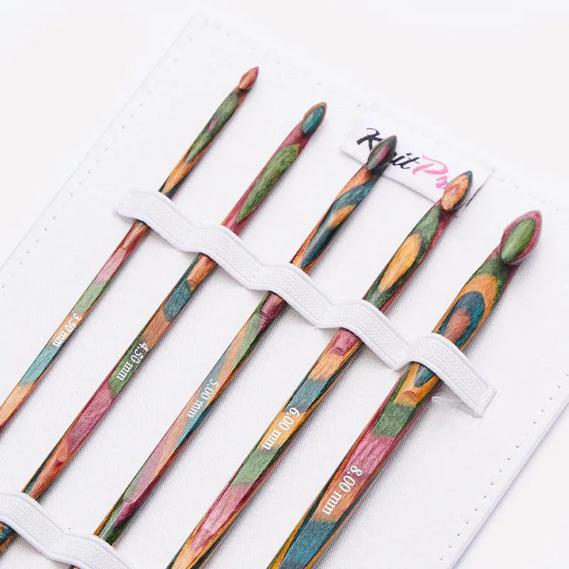 SYMFONIE /wooden crochet hook set /Knit Pro/ 8 sizes