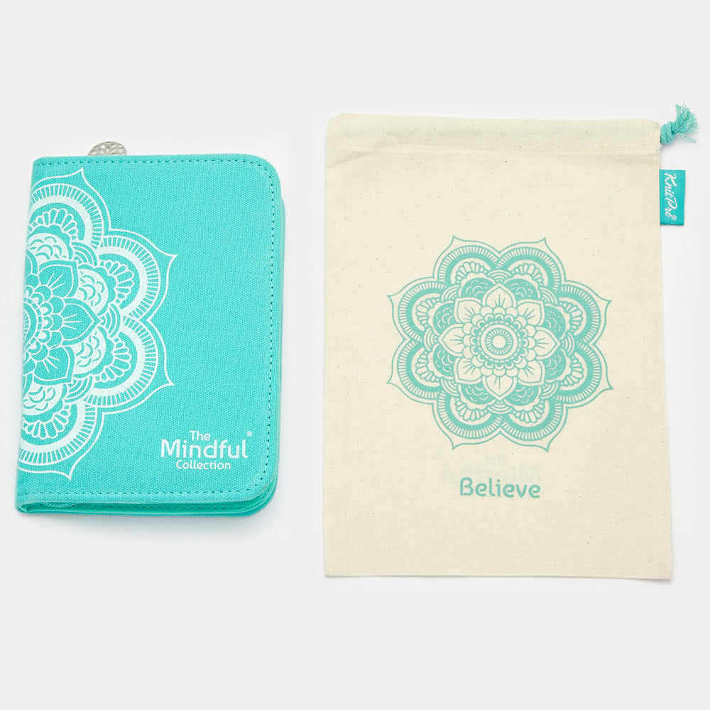 The Mindful Collection BELIEVE /13cm standard length interchangeable circular knitting needles set with cables /KnitPro/ 7 sizes