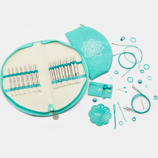 The Mindful Collection GRATITUDE /13cm Standard Length Interchangeable Circular Knitting Needle Set with Cables /KnitPro/ 12 Pairs