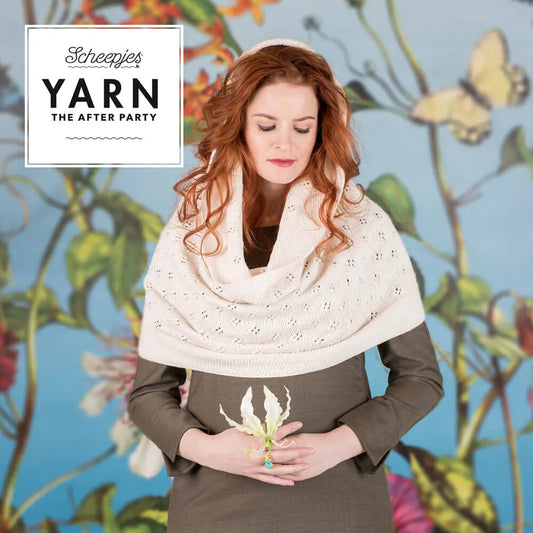 Scheepjes YARN The After Party No.26 - scarf knitting pattern Springtime Hooded Cowl, ENG