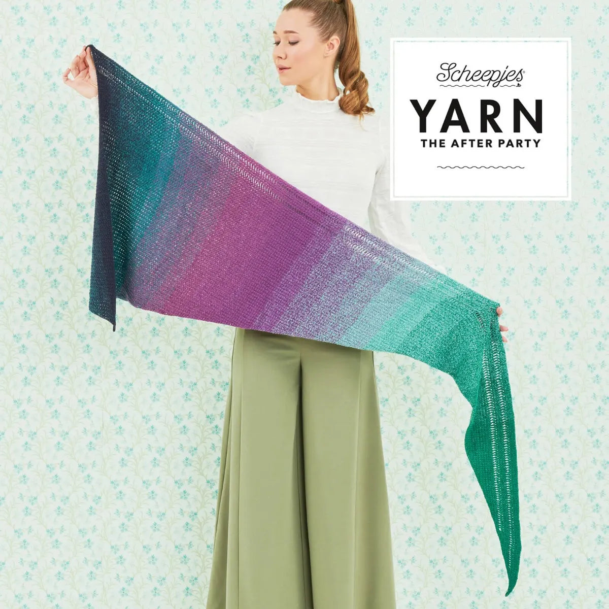 Scheepjes YARN The After Party No. 32 - Scarf Exclamation / design by Fiona Kelly