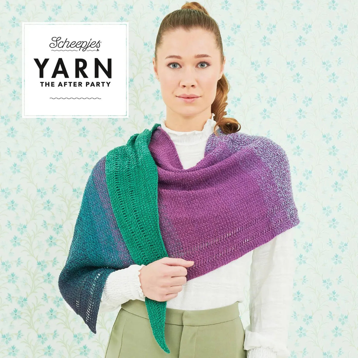 Scheepjes YARN The After Party No. 32 - Scarf Exclamation / design by Fiona Kelly