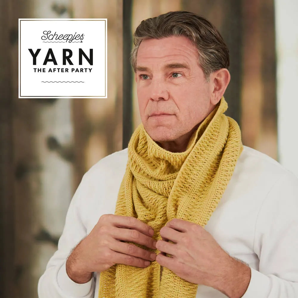 Scheepjes YARN The After Party Nr.87 - šalles tamborēšanas pamācība "Autumn Sun Scarf", ENG