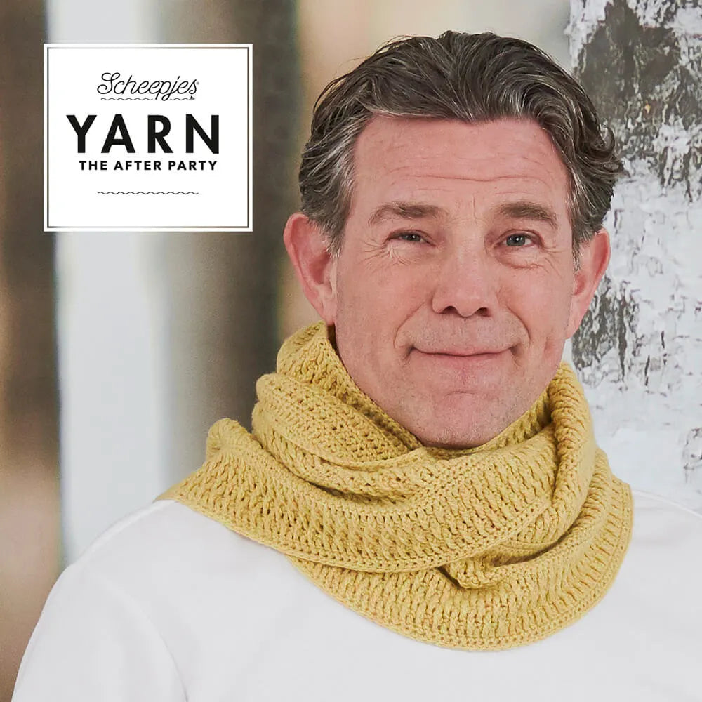 Scheepjes YARN The After Party Nr.87 - šalles tamborēšanas pamācība "Autumn Sun Scarf", ENG