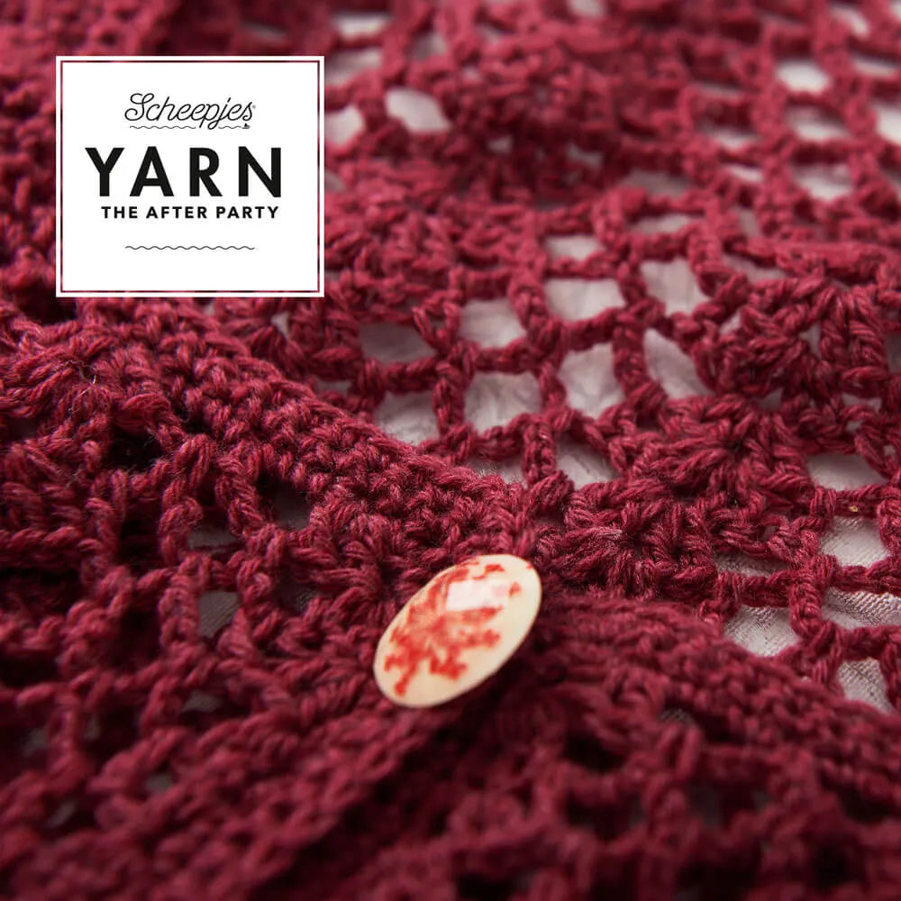 Scheepjes YARN The After Party Nr.90 - jakas tamborēšanas pamācība "Sunflare Cardigan", ENG