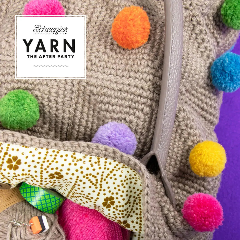 Scheepjes YARN The After Party Nr.97 - somas tamborēšanas pamācība "Polka Pop Tote", ENG