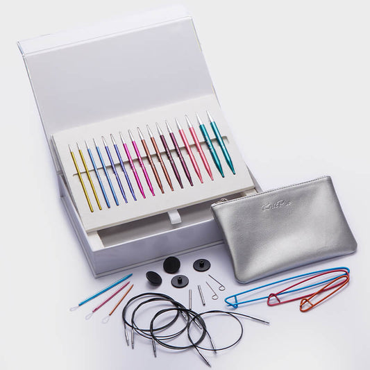 ZING "MELODIES OF LIFE" /13cm standard size interchangeable circular knitting needles set with cables /KnitPro/ 8 sizes