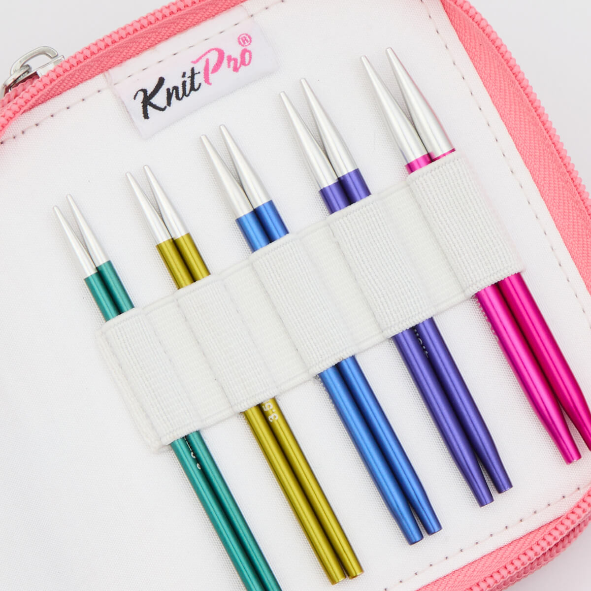 ZING STARTER /10cm īso maināmo apļa adāmadatu komplekts ar kabeļiem /Knit Pro/ 5 izmēri