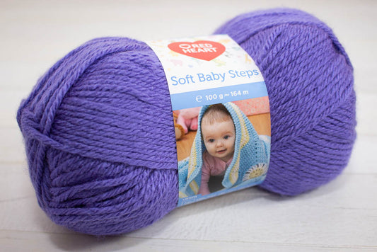 Soft Baby steps /Red Heart/ 100g #00009 "Gaiša vīnoga"