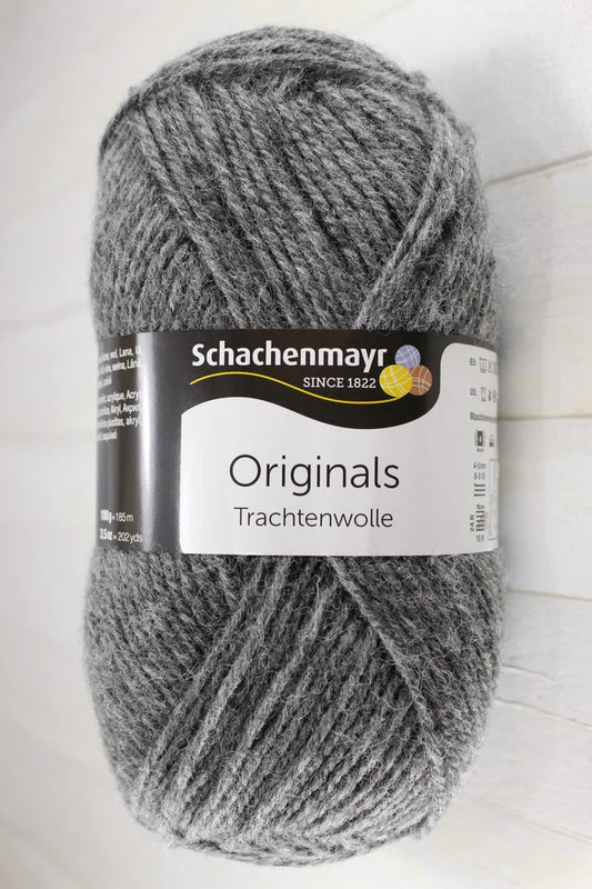 Trachtenwolle/ Schachenmayr/ 100g #00097 "Oļu pelēks" / 5 gab.