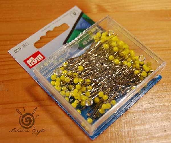 Kniepadatas ar stikla galviņu 20g (~150gab) 43x0.60mm