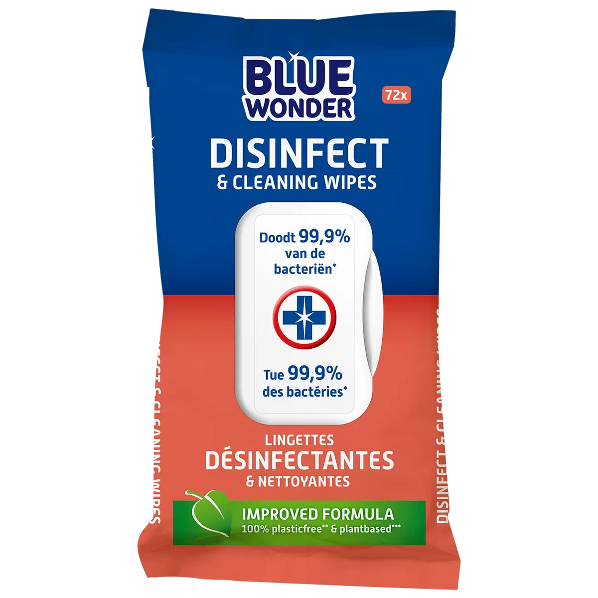 Hygienic wet wipes for cleaning 72 pcs./ Blue Wonder