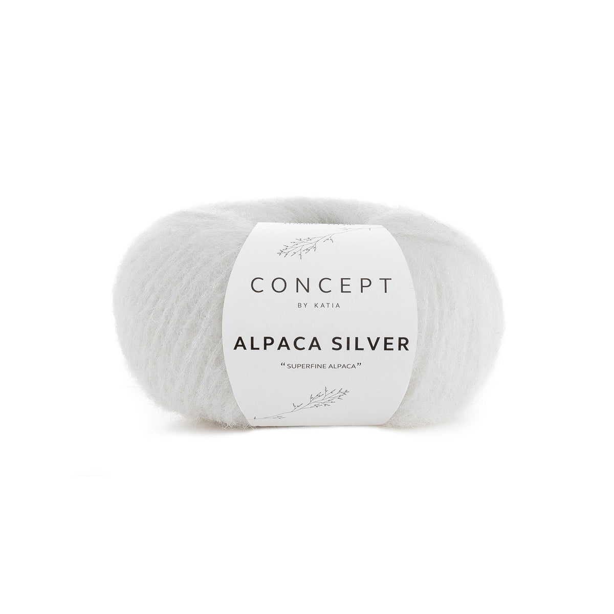Alpaca Silver /Concept by Katia/ 25 g 120m #250 Ecru-Sudrabs