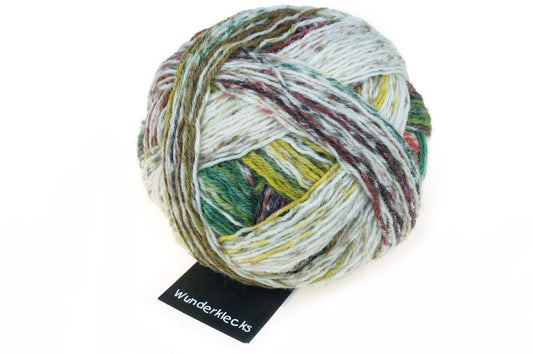Wunderklecks /Schoppel/ 100g #2322 "Vēlmju punkti" 4-diegu zeķu dzija, ar bioloģiski noārdāmu poliesteru