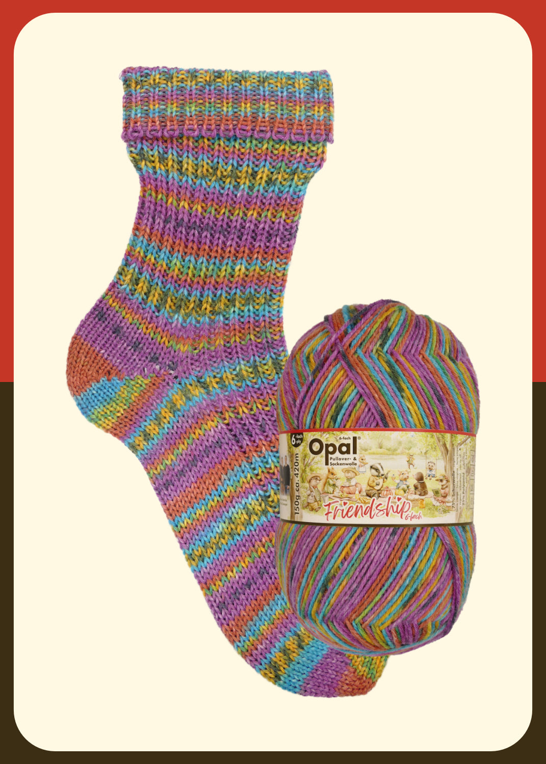 OPAL 4-strand SCHAFPATE 17 - WILD NATURE 100g #11597 "Wildflower meadow" LIMITED EDITION!