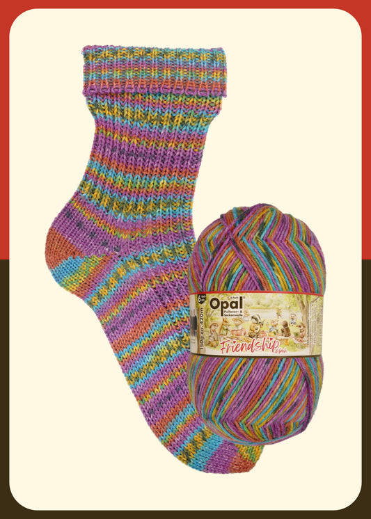 OPAL 4-strand SCHAFPATE 17 - WILD NATURE 100g #11597 "Wildflower meadow" LIMITED EDITION!