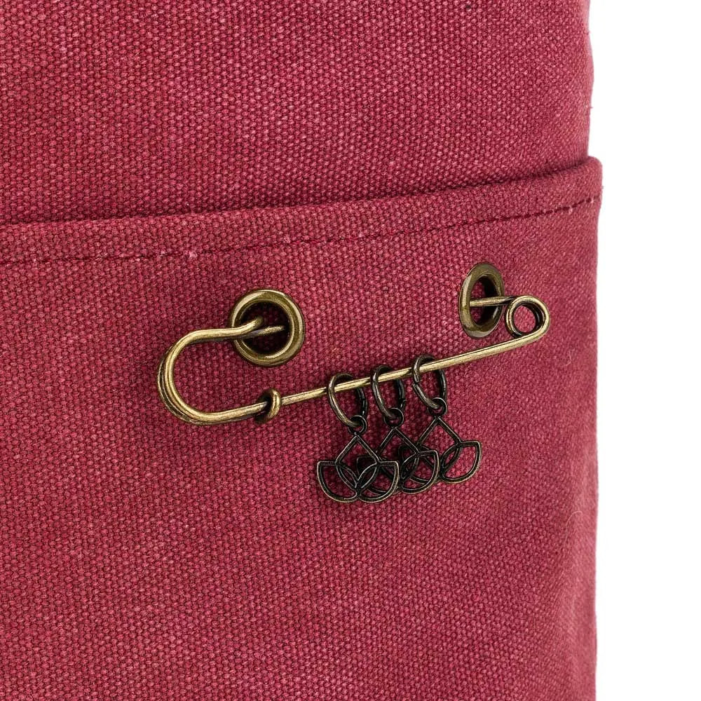 Soma adīšanas piederumiem NORA Bucket Bag /Della Q/ Izmērs: 53x40x12cm