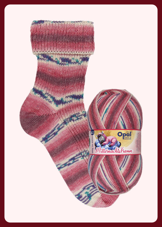 OPAL 4-diegu MITTERNACHTSTRAUM 100g #11641 "Deja kopā ar grupu" IEROBEŽOTS IZLAIDUMS!