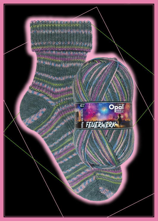 OPAL 4-diegu FEUERWERK 100g #11650 "Zvaigžņu krišana" IEROBEŽOTS IZLAIDUMS!