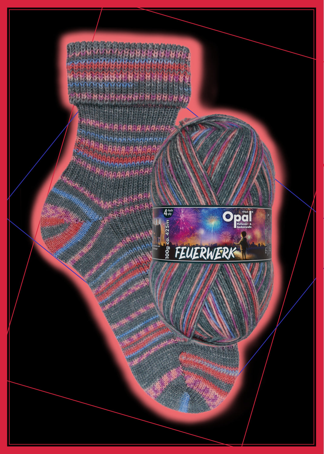 OPAL 4-diegu FEUERWERK 100g #11654 "Gaismu jūra" IEROBEŽOTS IZLAIDUMS!