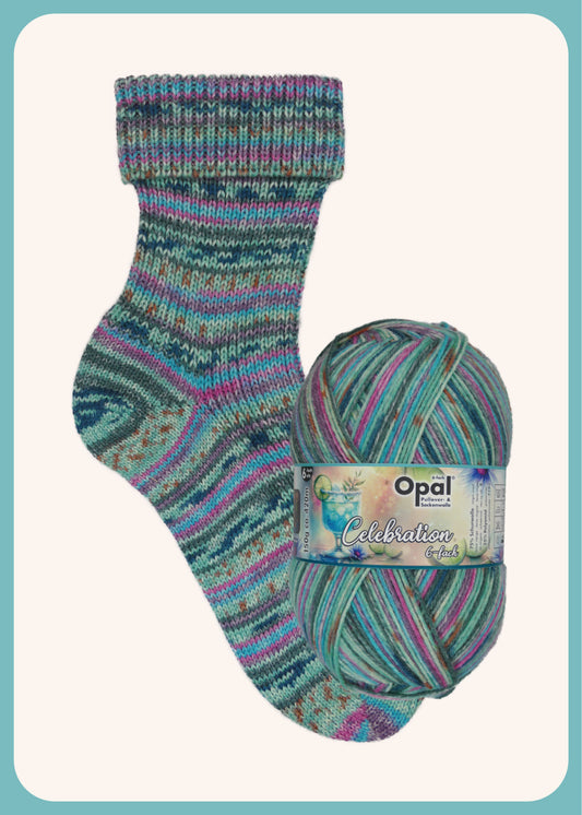 OPAL 6-ply Celebration 150g #11694 "Knitting magic on ice"