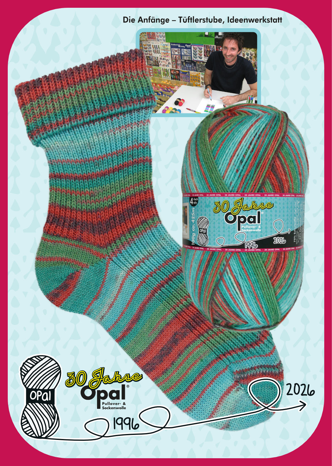 OPAL 4-diegu 30 GADU JUBILEJAS IZLAIDUMS 100g #11740 "Pirmsākumi - Tinkera darbnīca, Ideju fabrika" IEROBEŽOTS IZLAIDUMS!