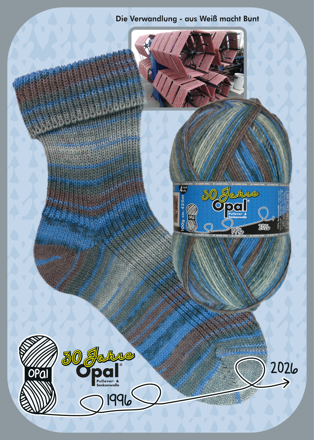 OPAL 4-diegu 30 GADU JUBILEJAS IZLAIDUMS 100g #11741 "Pārveidošanās - no baltas uz krāsainu" IEROBEŽOTS IZLAIDUMS!