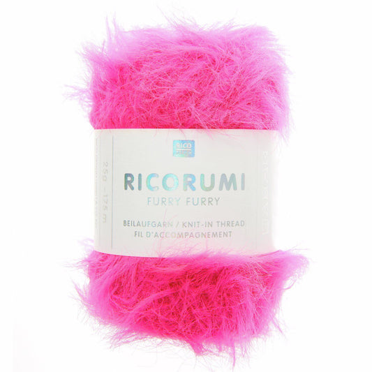 Ricorumi FURRY FURRY /Rico Design/ 50g #014 "Neona rozā"