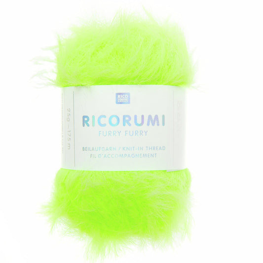 Ricorumi FURRY FURRY /Rico Design/ 50g #017 "Neona zaļš"