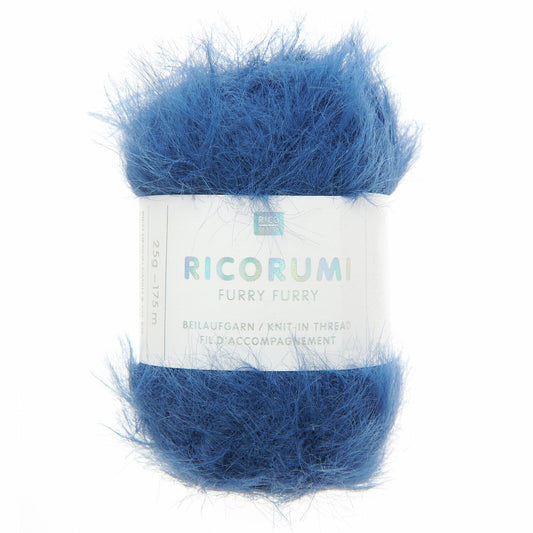 Ricorumi FURRY FURRY /Rico Design/ 50g #020 Nakts zils
