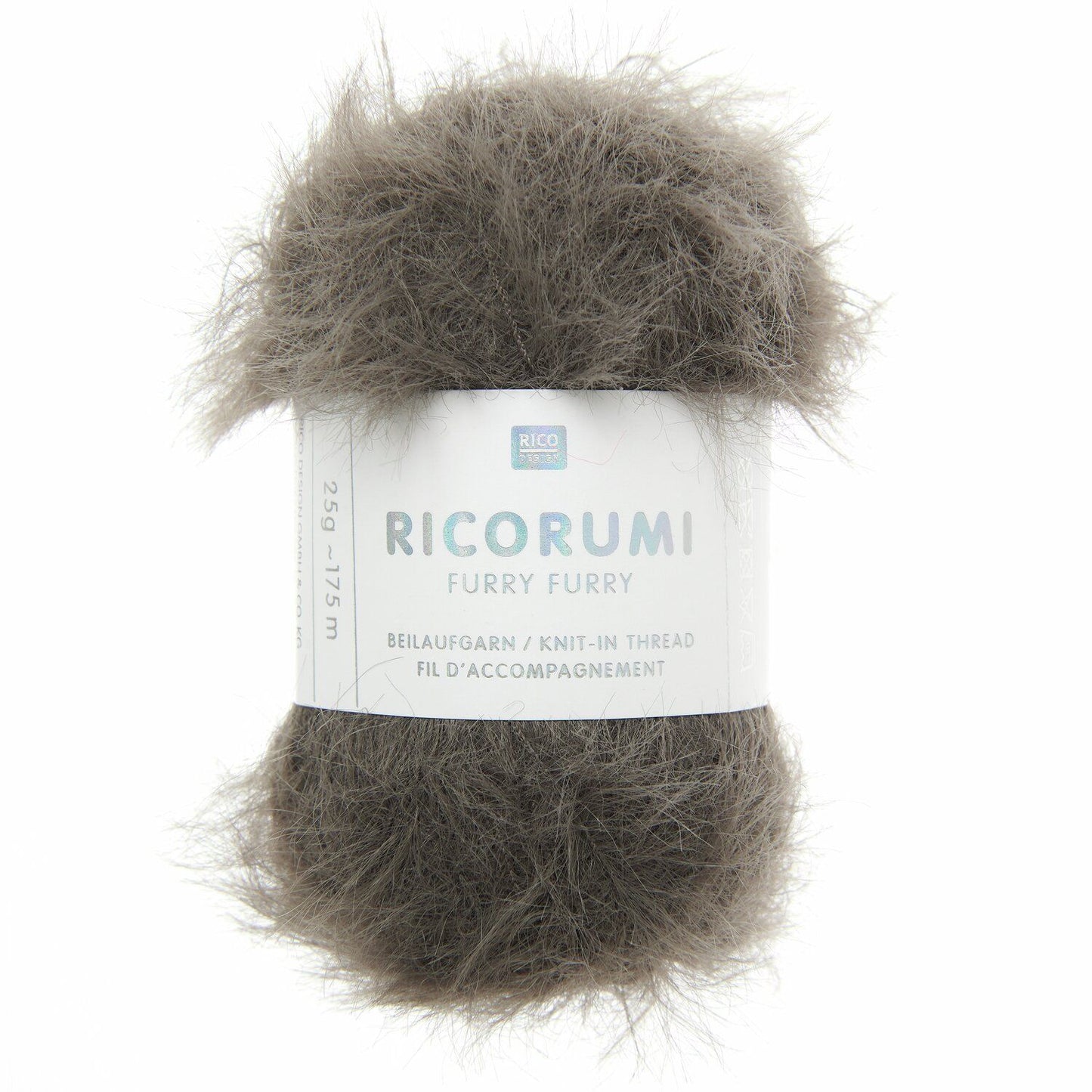Ricorumi FURRY FURRY /Rico Design/ 50g #021 "Pelēkbrūna"