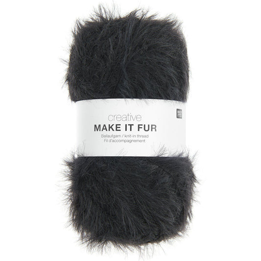 Make It FUR /Rico Design Creative/ 50g #008 "Black"