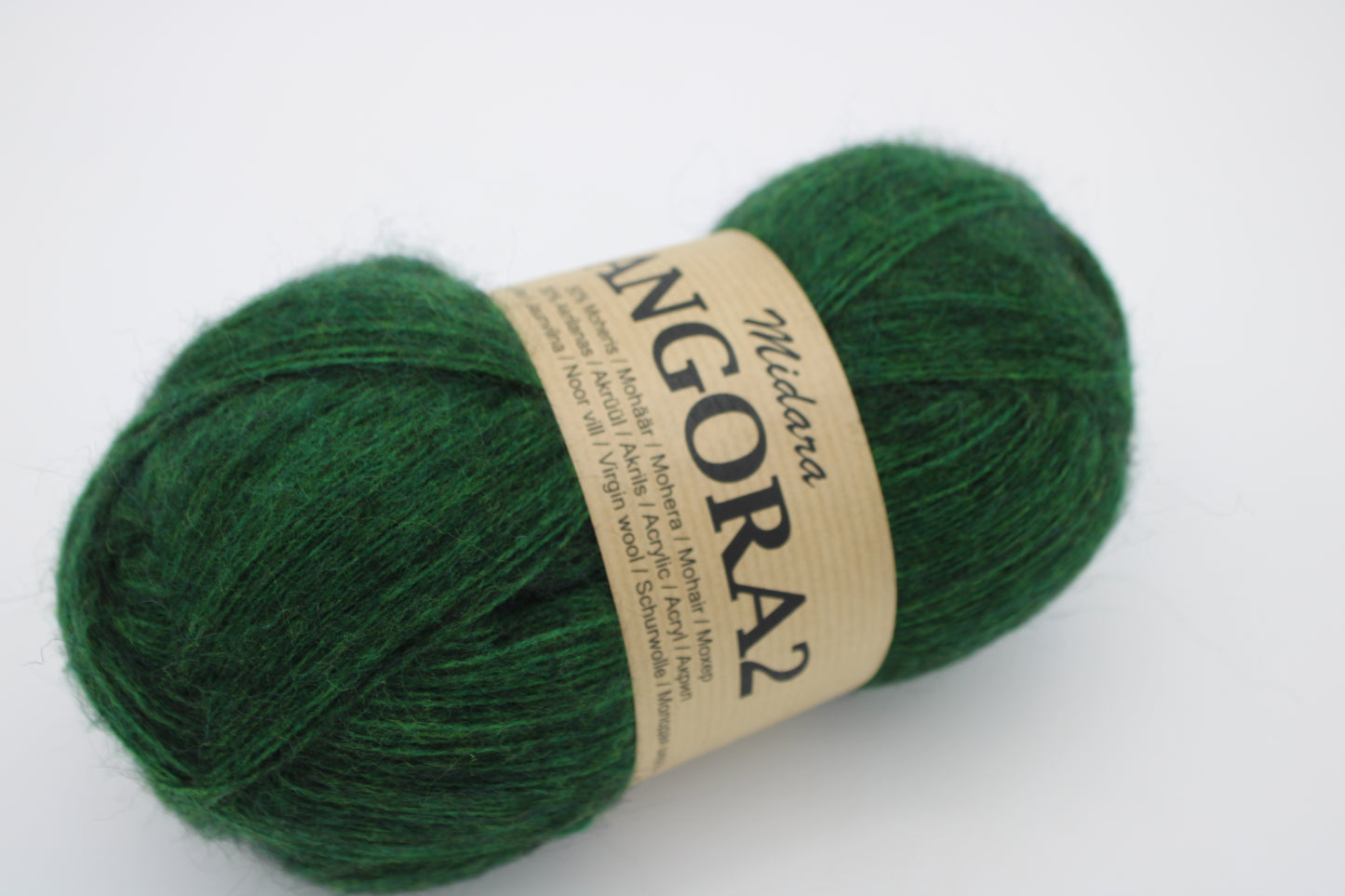 Angora 2 /Midara/ 100g #470 "Emerald green"