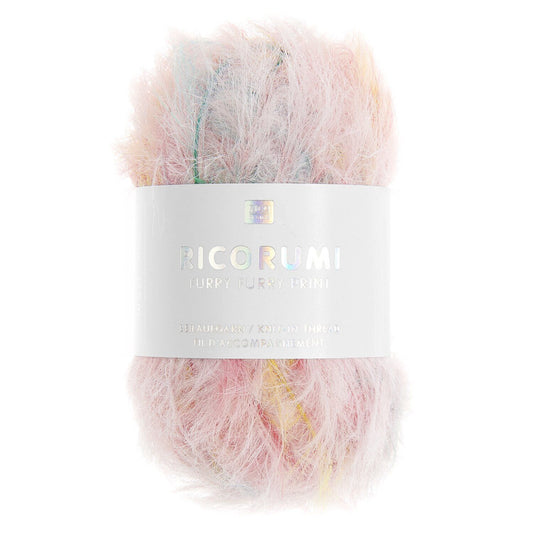 Ricorumi FURRY FURRY PRINT /Rico Design/ 50g #001 "Pastels"