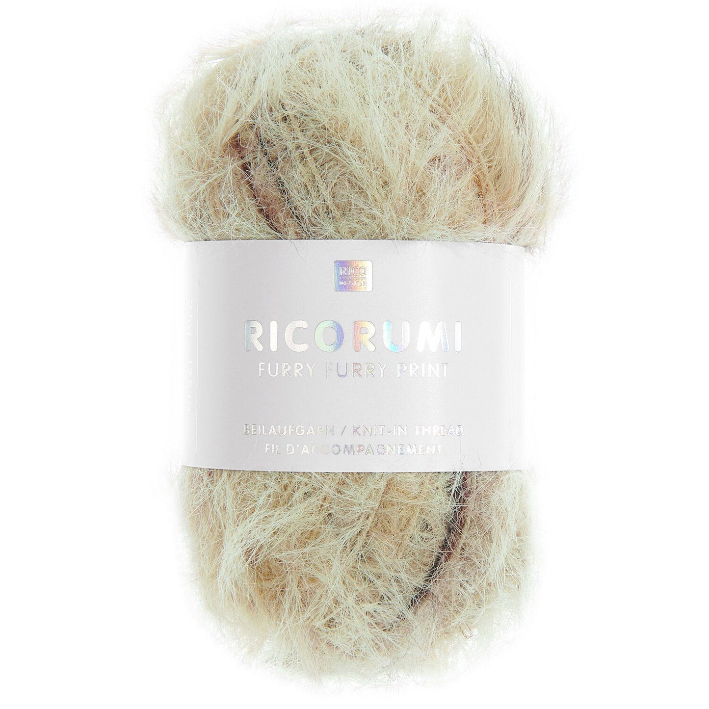 Ricorumi FURRY FURRY PRINT /Rico Design/ 50g #003 "Bēšs"