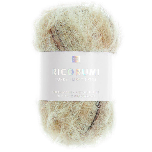 Ricorumi FURRY FURRY PRINT /Rico Design/ 50g #003 "Bēšs"