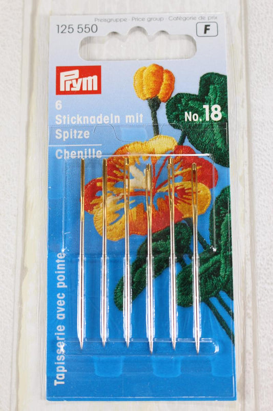 PRYM Gobelēna adatas ar asu galu Nr.18