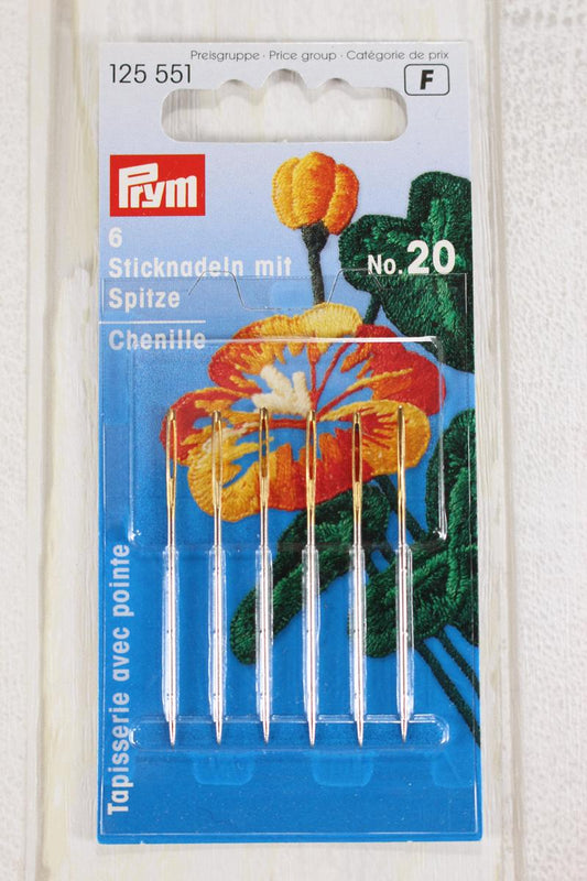 PRYM Gobelēna adatas ar asu galu Nr.20