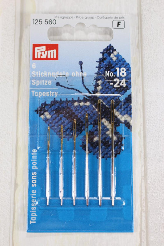 PRYM Gobelēna adatas ar strupu galu Nr. 18-24